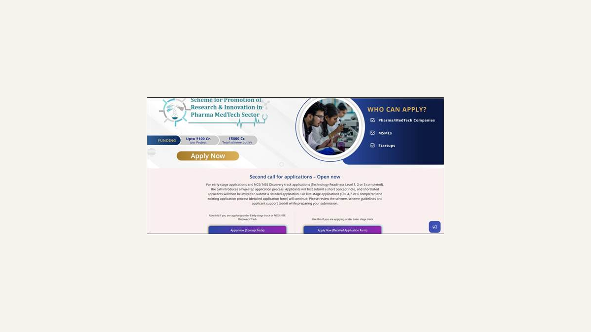 PRIP's first round backs 41 pharma and medtech projects with ₹1,600 crore, opens early drug-discovery track